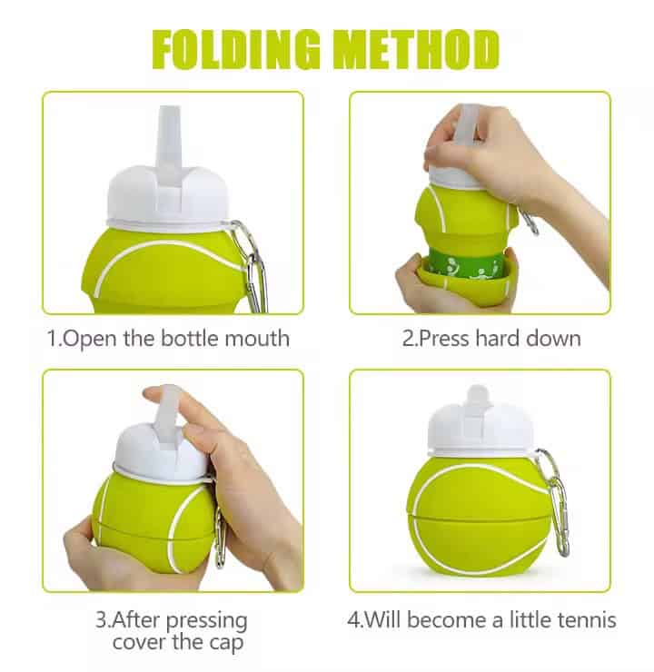 Features of SIlicone Foldable water bottle