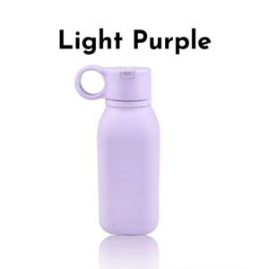 Silicone Water Bottle Light Purple