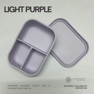 3 compartment light purple