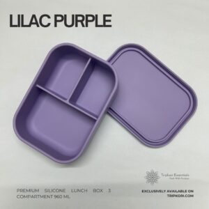3 compartment lilac purple
