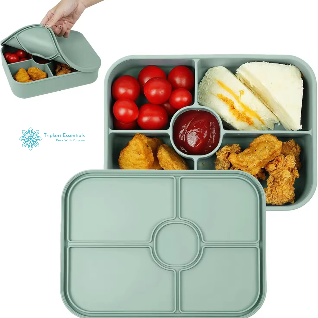 Premium Silicone Lunch Box 5 compartment