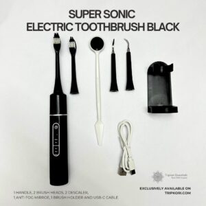 Super Sonic Electric Toothbrush Black