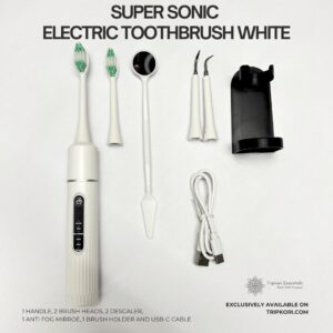 Super Sonic Electric Toothbrush White